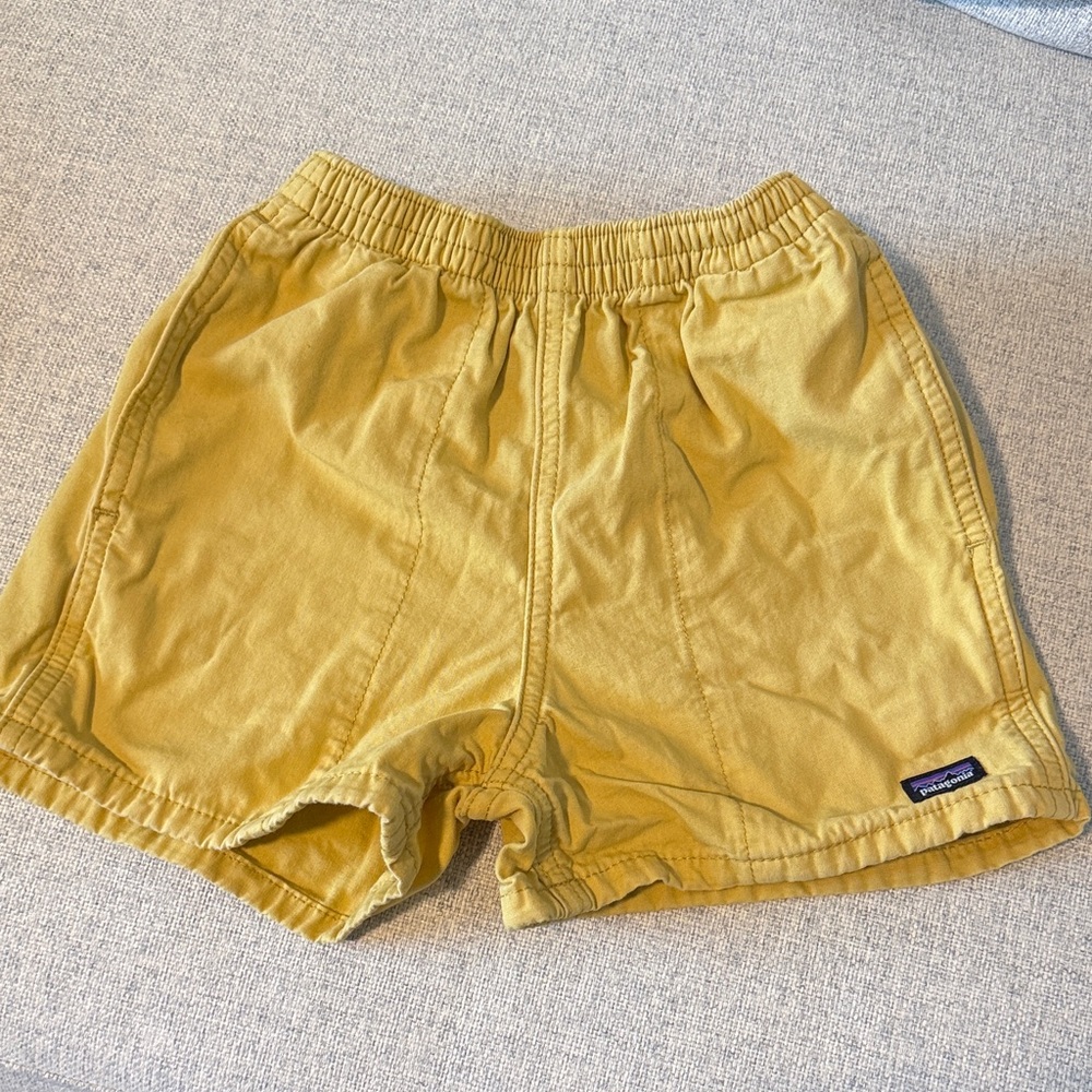 Patagonia Toddler Mustard Yellow Shorts